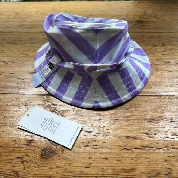 NWT Tea Collection 0 - 6 M Reversible Baby Sun Hat Purple Butterfly UPF 40 - Picture 6 of 10
